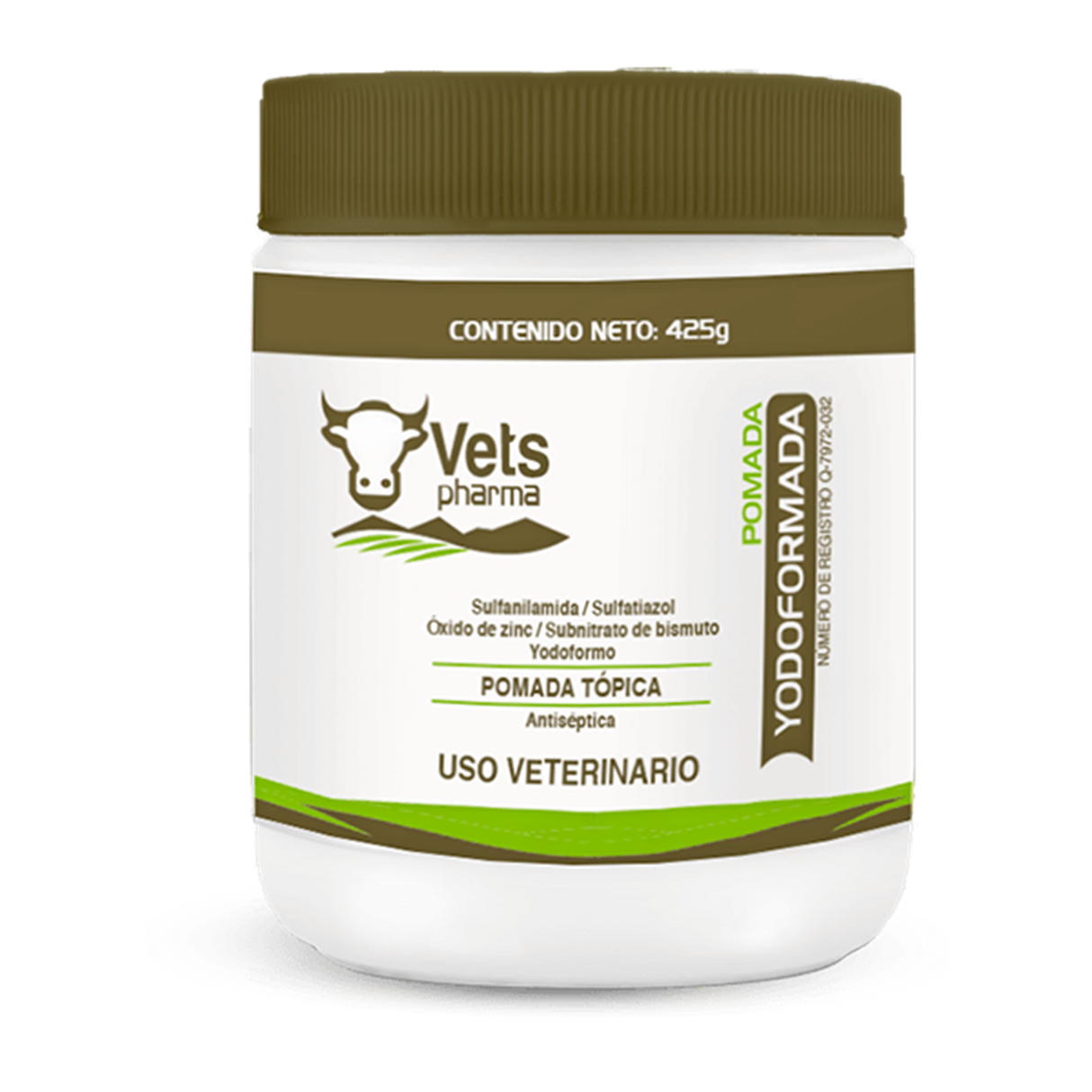 POMADA YODOFORMADA 425 GRAMOS (VETSPHARMA)