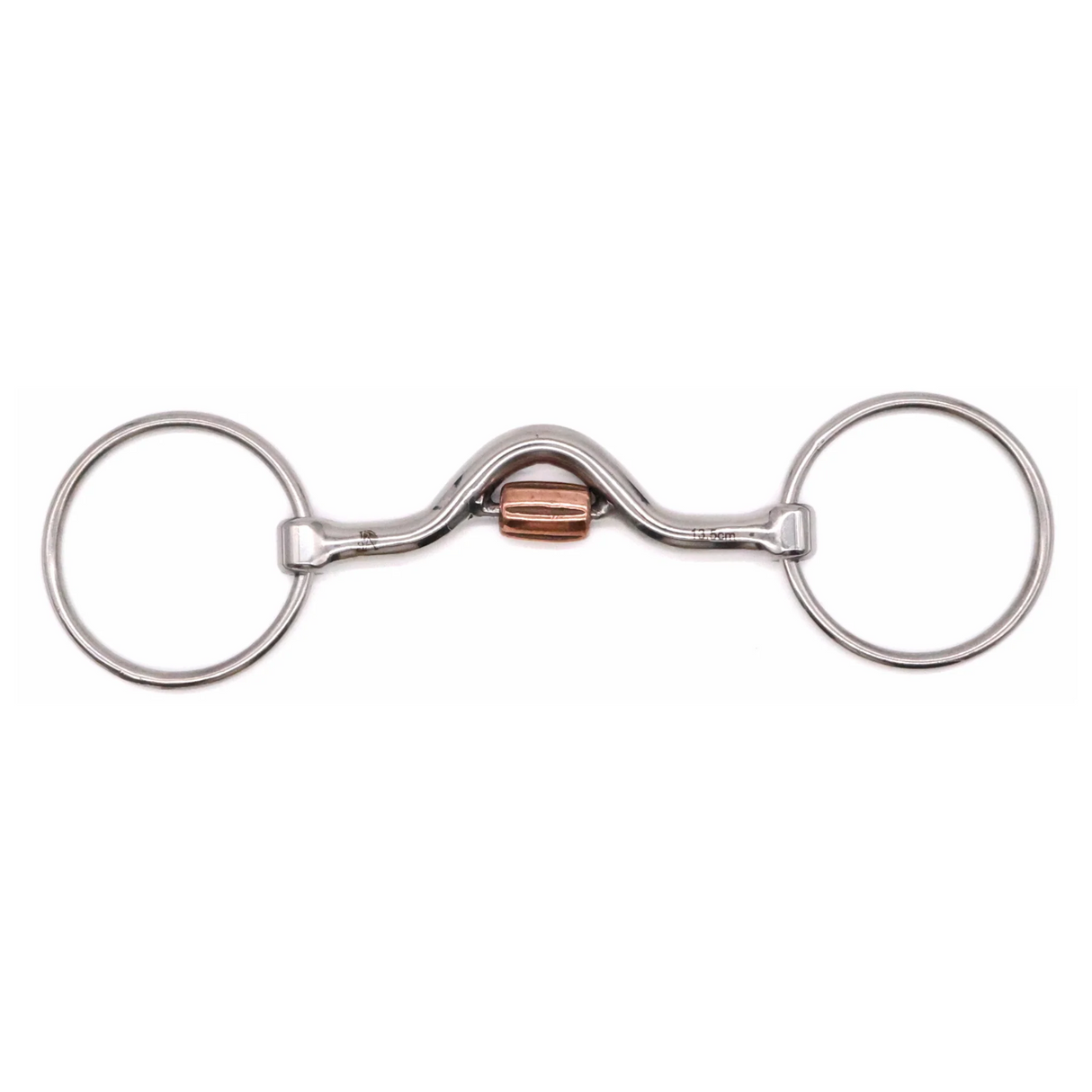 BOCADO MEDIUM PORT WITH CRICKET ROLLER LOOSE RING 125