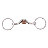 BOCADO MEDIUM PORT WITH CRICKET ROLLER LOOSE RING 125