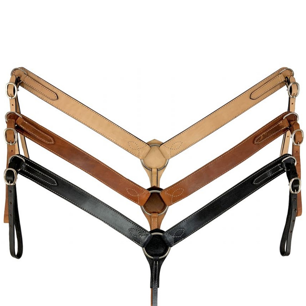 SHOWMAN PECHERA DE 2 DE DOBLE COSTURA DE PIEL ARGENTINA