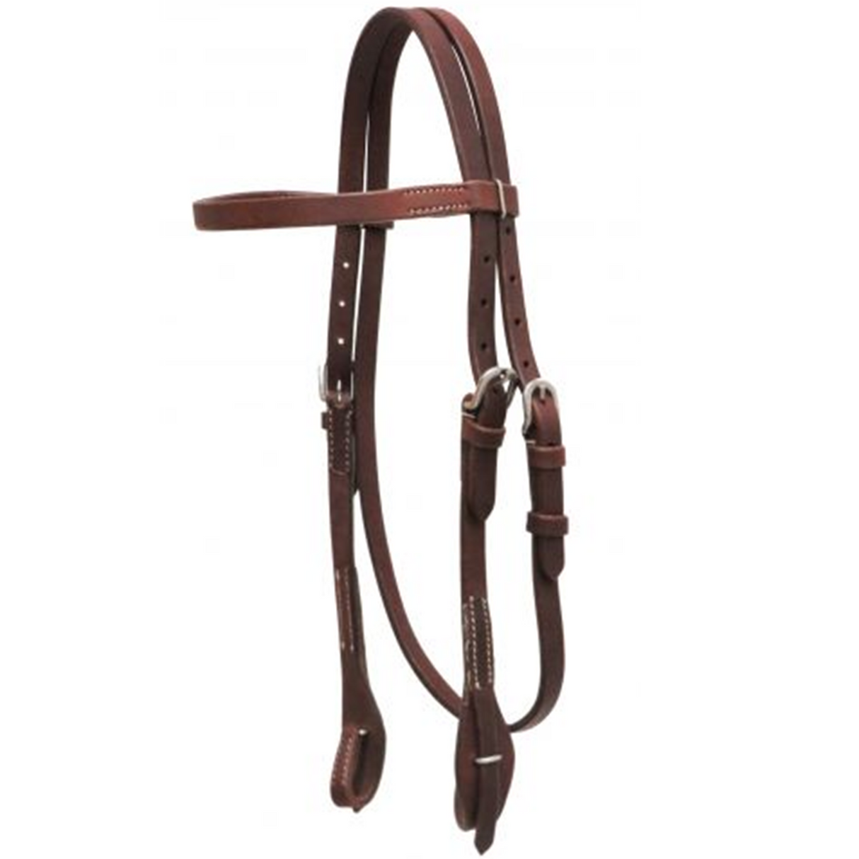 SHOWMAN CABEZADA DE PIEL HARNESS ACEITADA CON PRESILLAS PARA EL CAMBIO RAPIDO DE BOCADO