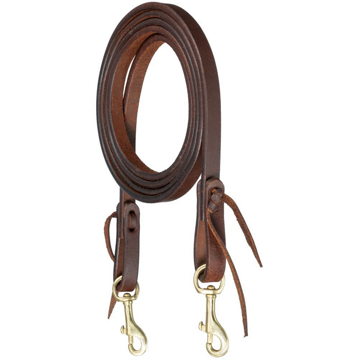 TOUGH 1 RIENDAS "ROYAL KING" DE PIEL HARNESS EXTREMOS DE BRONCE