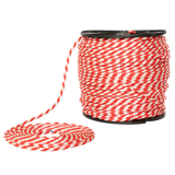 SOGA TRENZADA DIAMANTE SUAVE ELVONTEK 5/16 ROJO/BLANCO (10 KILOS)