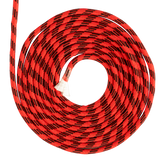 SOGA TRENZADA DIAMANTE SUAVE ELVONTEK 3/8 ROJA/NEGRA X METROS