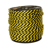 SOGA TRENZADA DIAMANTE SUAVE ELVONTEK 5/16 AMARILLO/NEGRO (10 KILOS)