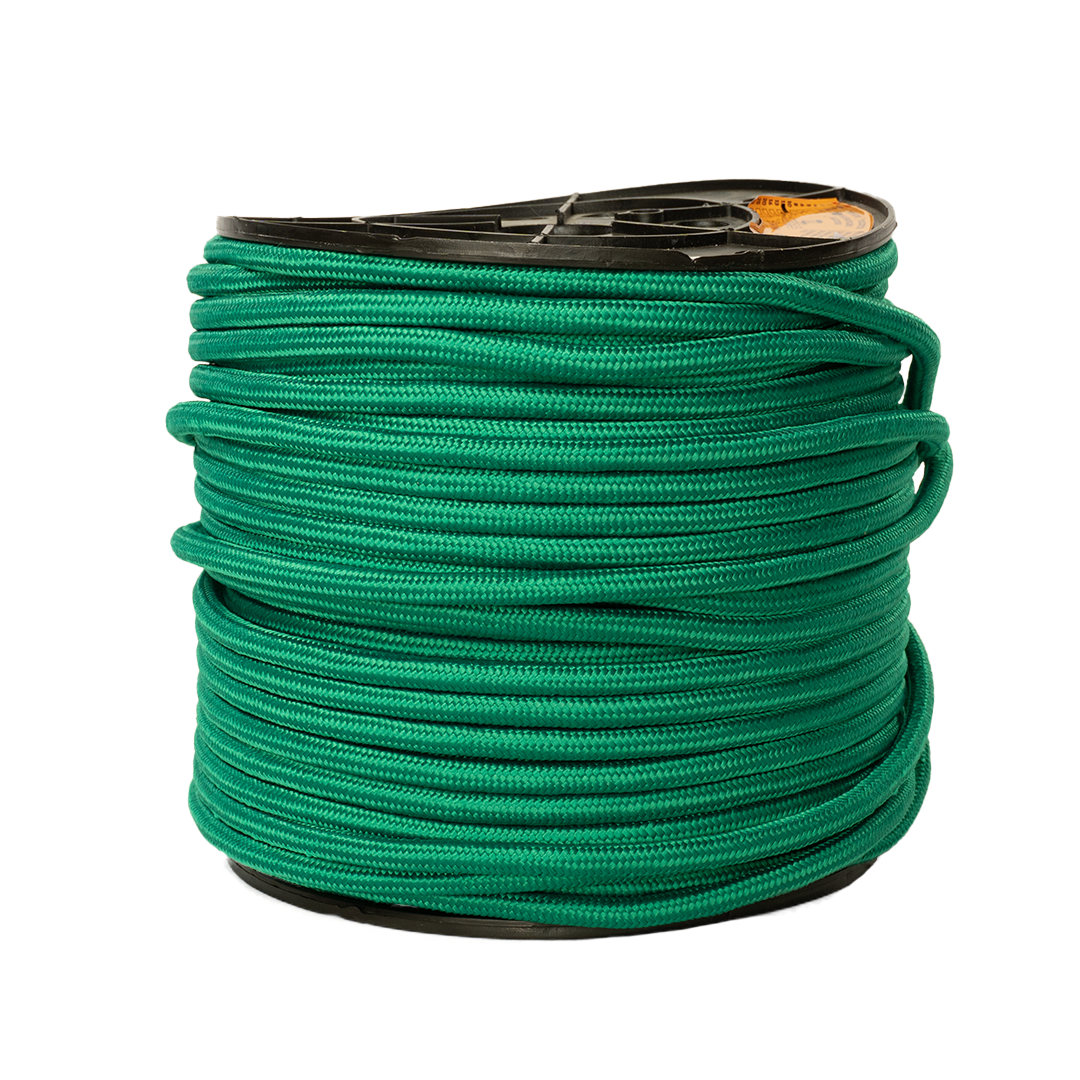 SOGA TRENZADA DIAMANTE SUAVE ELVONTEK 15/32 VERDE (10 KILOS)