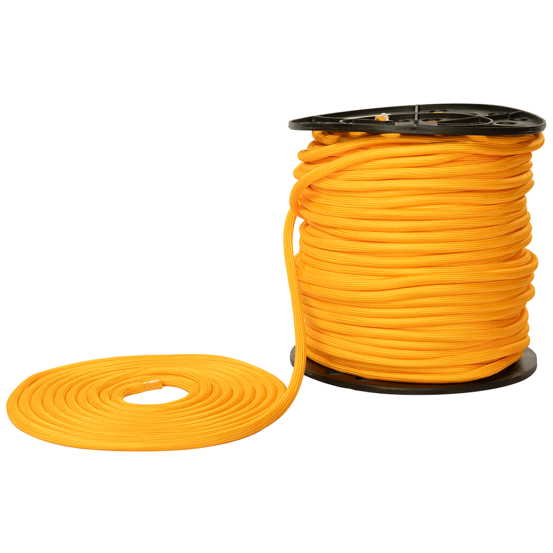 SOGA TRENZADA DIAMANTE SUAVE ELVONTEK 15/32 ANARANJADA X METROS