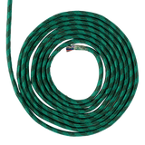 SOGA TRENZADA DIAMANTE SUAVE ELVONTEK 3/8 VERDE/NEGRO X METROS