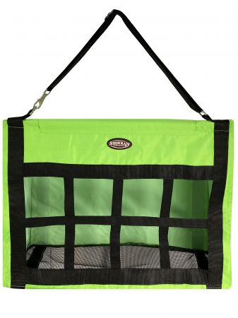 SHOWMAN HEAVY DUTY CORDURA HAY FEEDER WITH BAR TOP (BOLSA DE ZACATE)