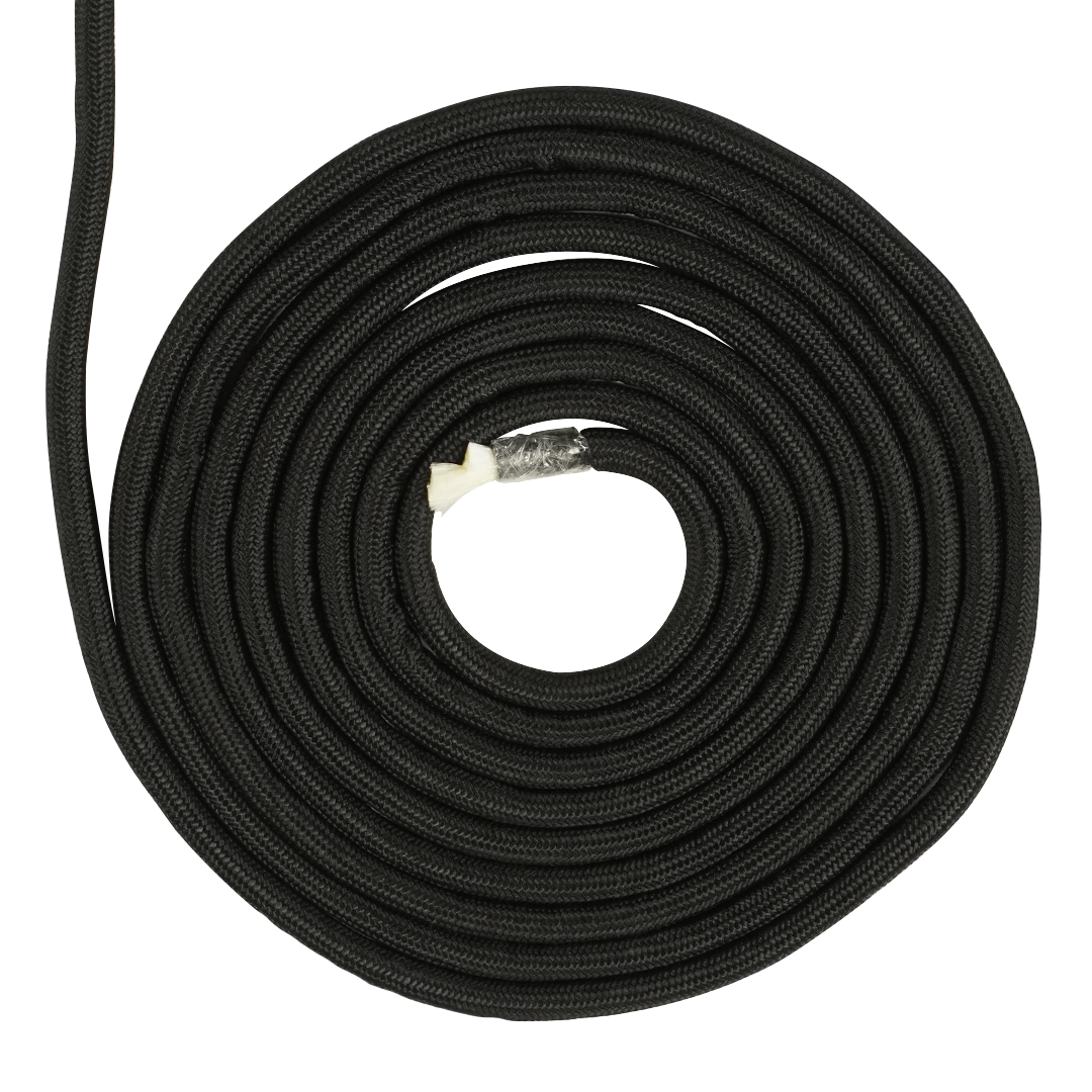 SOGA TRENZADA DIAMANTE SUAVE ELVONTEK 3/8 NEGRA X METROS