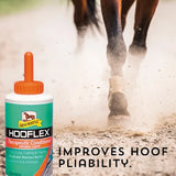 Casco de caballo tratado con Hooflex líquido, mejora la flexibilidad del casco