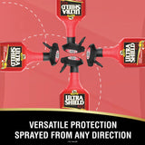 UltraShield Rojo permite rociar desde cualquier ángulo para protección versátil del caballo