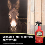 Burros y mulas, UltraShield Rojo ofrece protección multiespecie para equinos, mulas, burros, llamas y alpacas