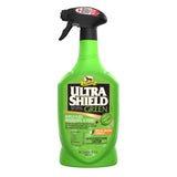 Botella verde con atomizador de UltraShield Green de Absorbine, repelente natural para caballos