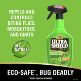 UltraShield Green repele y controla moscas picadoras, mosquitos y jejenes sin pesticidas sintéticos