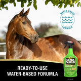 Caballo alazán, UltraShield Green es una fórmula a base de agua lista para usar sin diluir