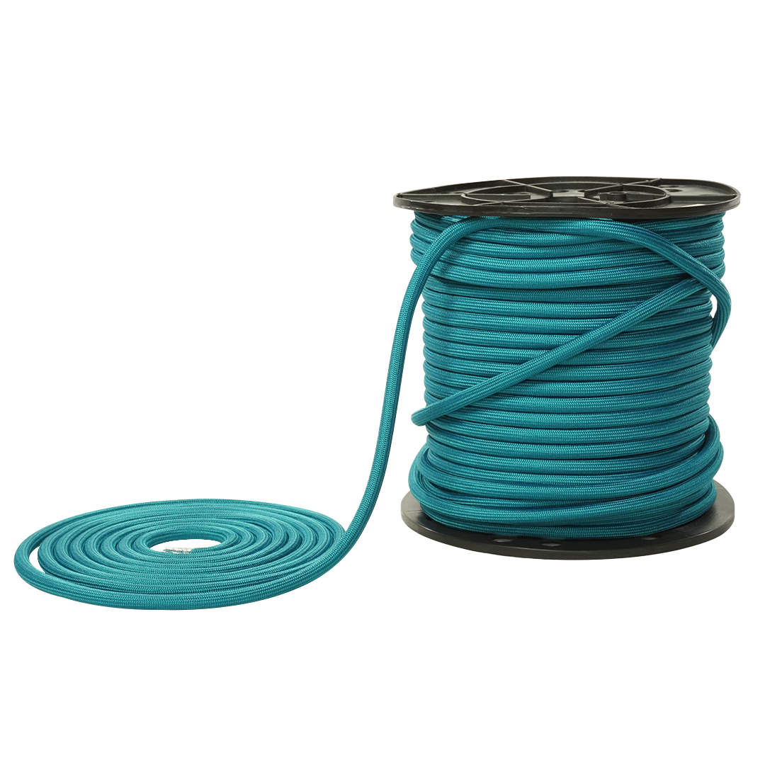 SOGA TRENZADA DIAMANTE SUAVE ELVONTEK 15/32 AQUA X METROS