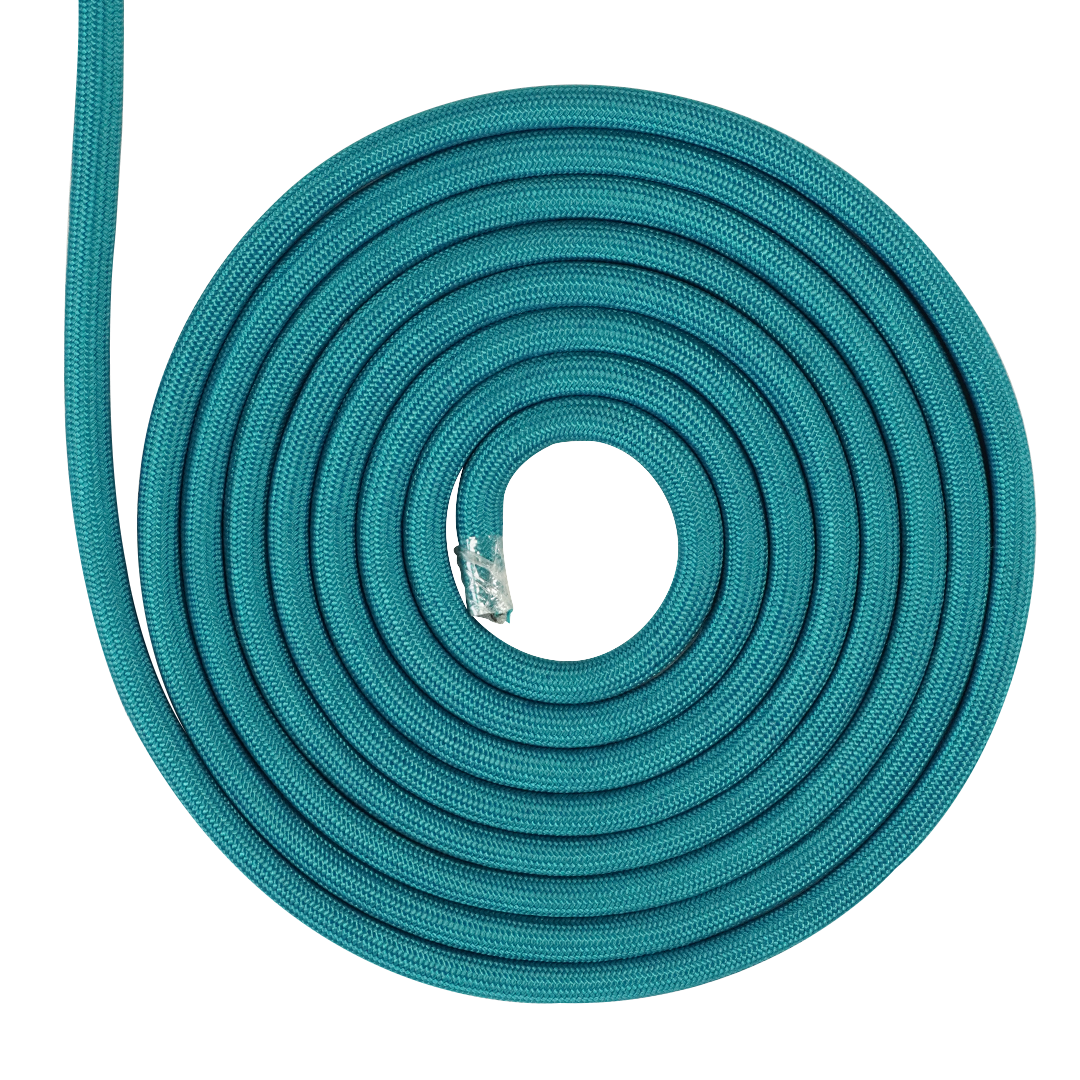 SOGA TRENZADA DIAMANTE SUAVE ELVONTEK 15/32 AQUA X METROS