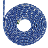 SOGA TRENZADA DIAMANTE SUAVE ELVONTEK 1/2 AZUL/BLANCO X METROS