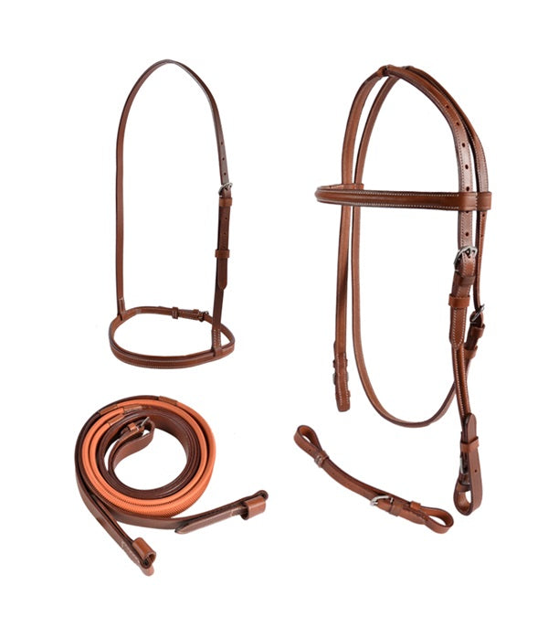 JACKS RIENDAS BRIDA Y CABEZADA DE CARRERA ( RACE BRIDLE SET)