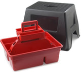 DURA TOTE STOOL/CAJA GROMMING CON ESCALON