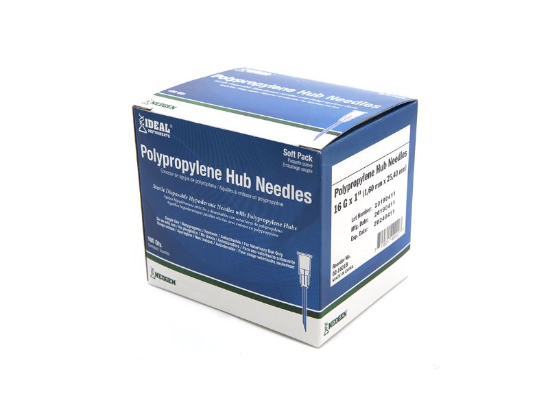 AGUJA DESECHABLE POLIVINILO (IDEAL INSTRUMENTS C/100)
