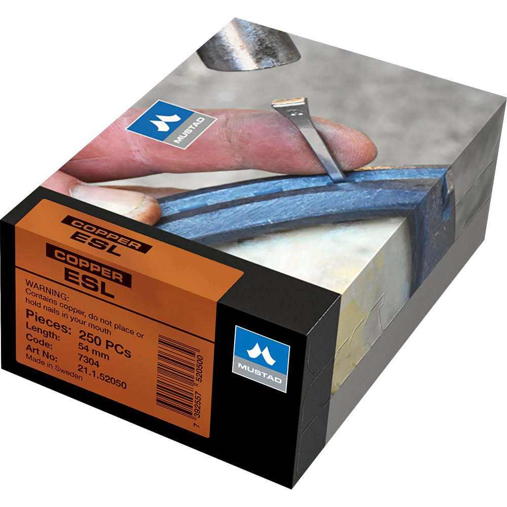 CLAVO PARA HERRAR MUSTAD COPPER ESL 5 (250 CLAVOS)