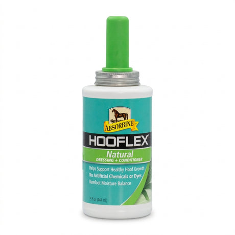 Frasco de Hooflex All Natural Dressing and Conditioner de Absorbine con cepillo aplicador, 15 onzas