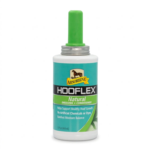 Frasco de Hooflex All Natural Dressing and Conditioner de Absorbine con cepillo aplicador, 15 onzas