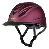 Casco de equitación Troxel Intrepid acabado Vino, vista lateral