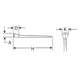CLAVO PARA HERRAR CAPEWELL RACE NAIL (250 CLAVOS)