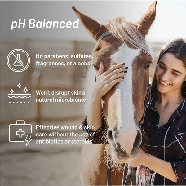 Champú Silver Honey con pH balanceado, apto para caballos, perros, gatos, bovinos y otras especies