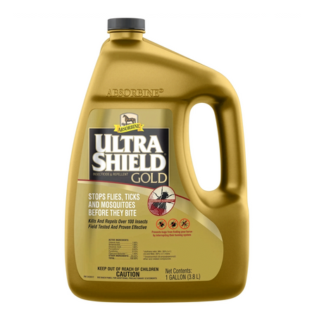 Garrafa de un galón de UltraShield Gold de Absorbine, presentación de 128 onzas