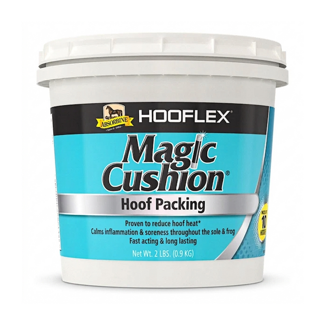 Bote de Hooflex Magic Cushion Hoof Packing de Absorbine, relleno terapéutico para cascos de caballo