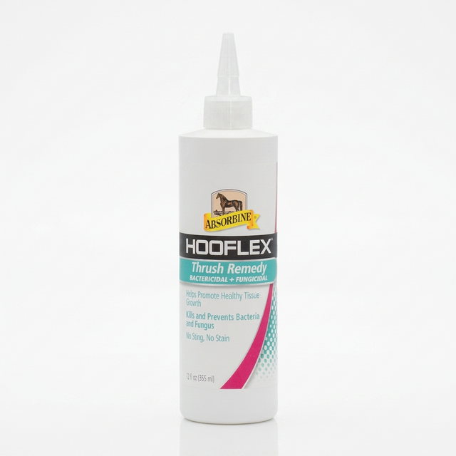 Envase de Hooflex Thrush Remedy de Absorbine con aplicador, tratamiento de ranilla podrida de 12 onzas