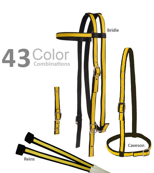 JACKS RIENDAS BRIDA Y CABEZADA DE CARRERA ( RACE BRIDLE SET)