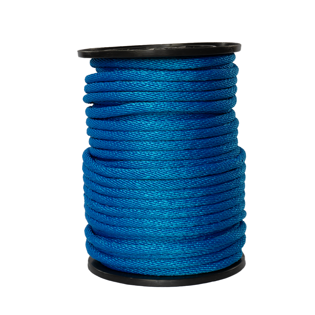 Carrete de 10 kg de cuerda Derby ST 5/8" Conatex color azul rey