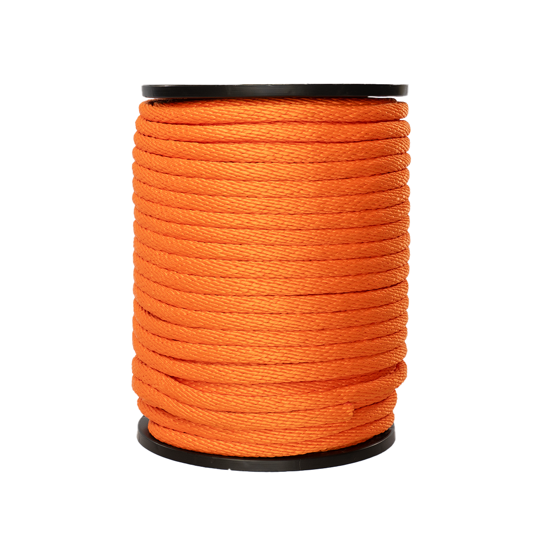 Carrete de 10 kg de cuerda Derby ST 5/8" Conatex color naranja