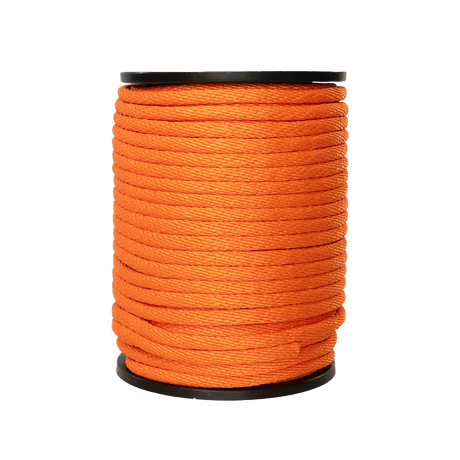 Carrete de 10 kg de cuerda Derby ST 5/8" Conatex color naranja