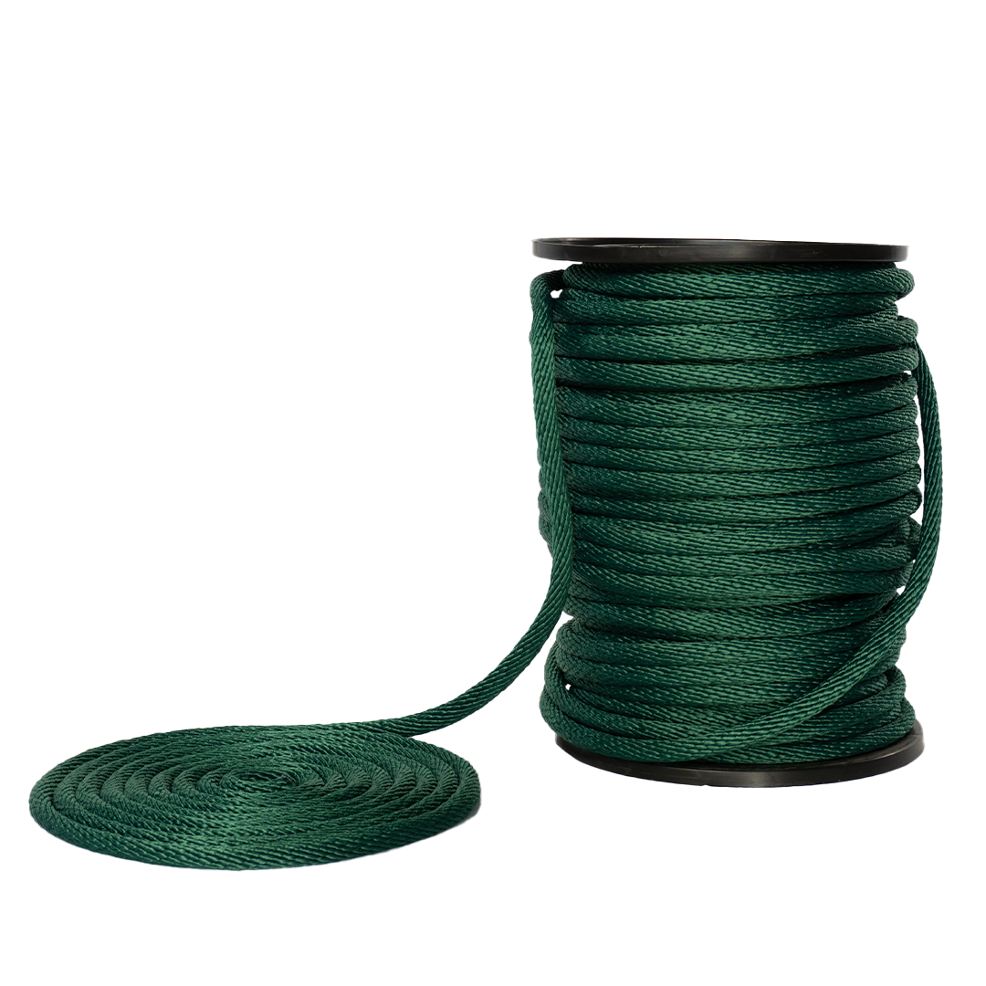 Carrete de 10 kg y rollo de cuerda Derby ST 5/8" Conatex color hunter