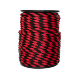 Carrete de 10 kg de cuerda Derby ST 5/8" Conatex color negro con rojo