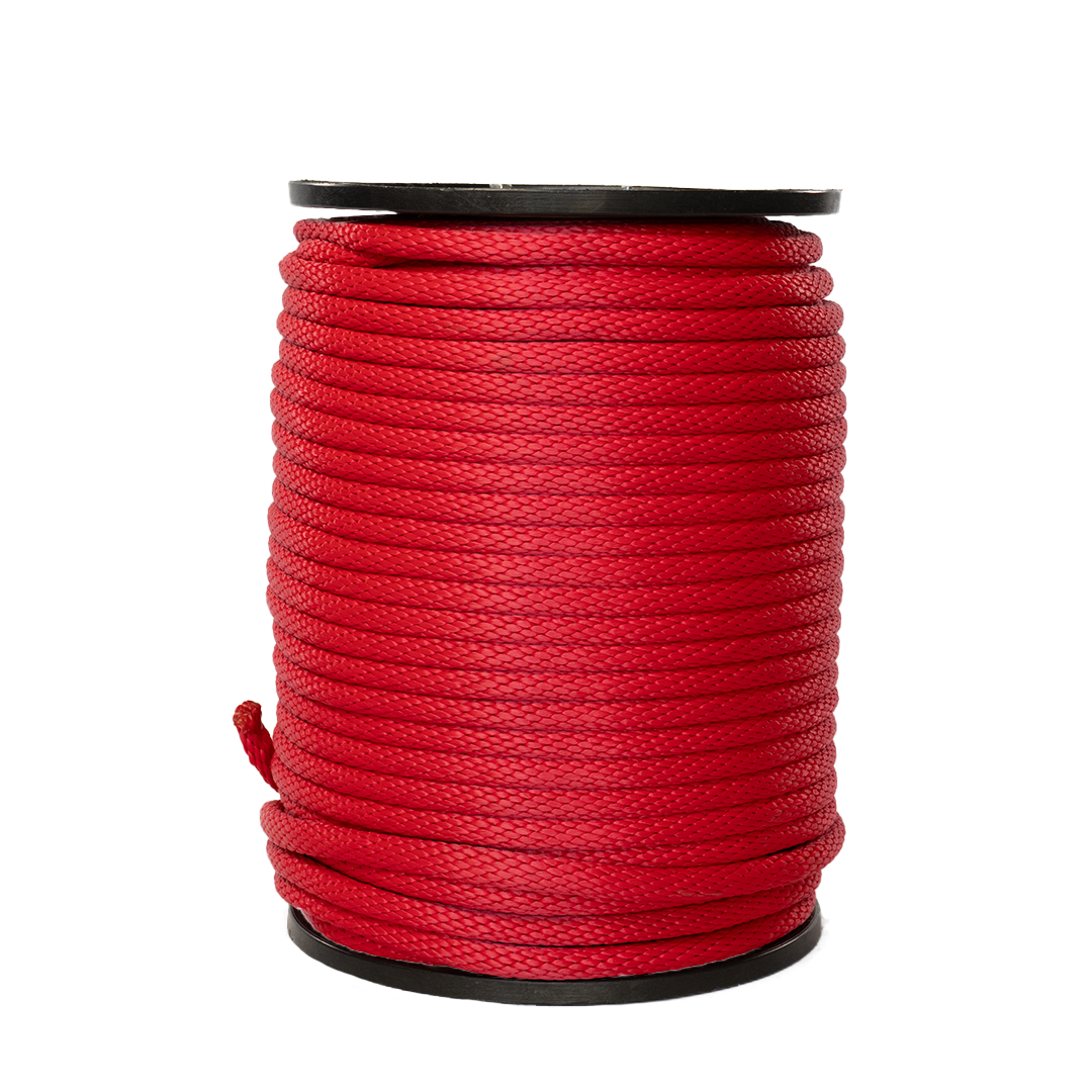 Carrete de 10 kg de cuerda Derby ST 5/8" Conatex color rojo