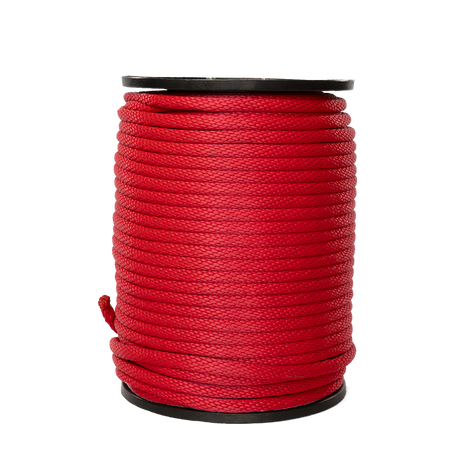 Carrete de 10 kg de cuerda Derby ST 5/8" Conatex color rojo