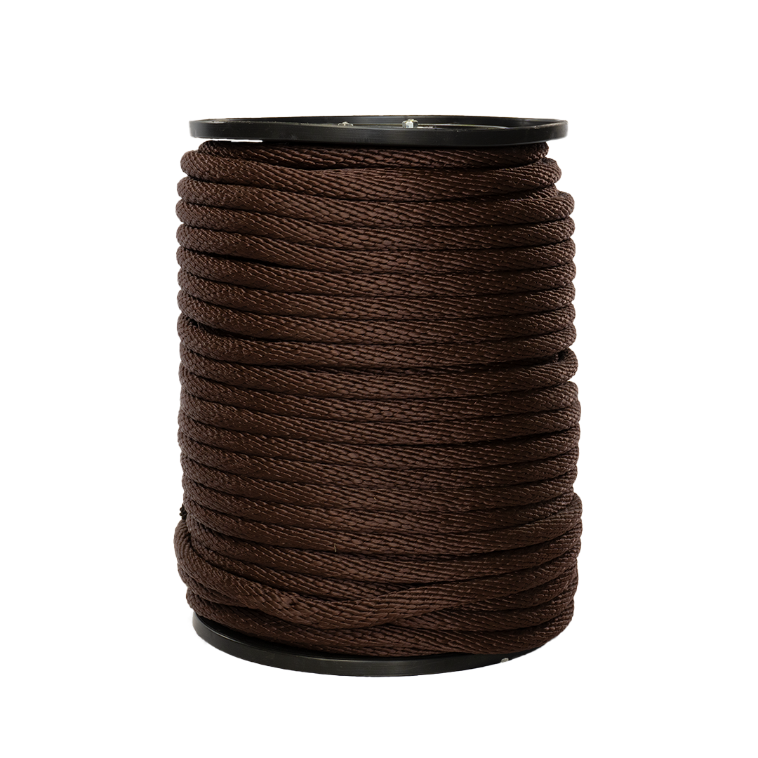 Carrete de 10 kg de cuerda Derby ST 5/8" Conatex color café