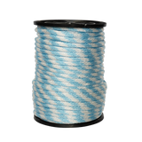 Carrete de 10 kg de cuerda Derby ST 5/8" Conatex color blanco con aqua
