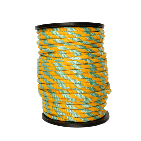 Carrete de 10 kg de cuerda Derby ST 5/8" Conatex color aqua marina con mango