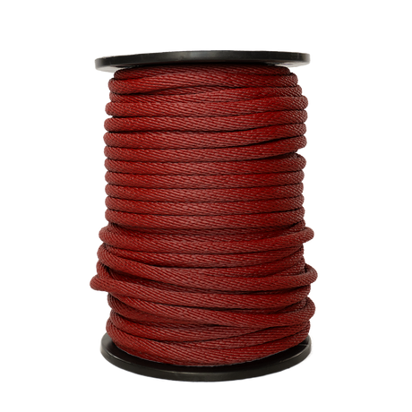 Carrete de 10 kg de cuerda Derby ST 5/8" Conatex color vino