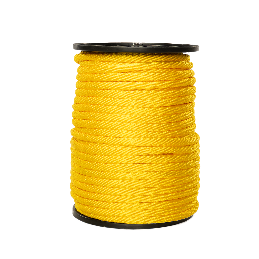 Carrete de 10 kg de cuerda Derby ST 5/8" Conatex color amarillo