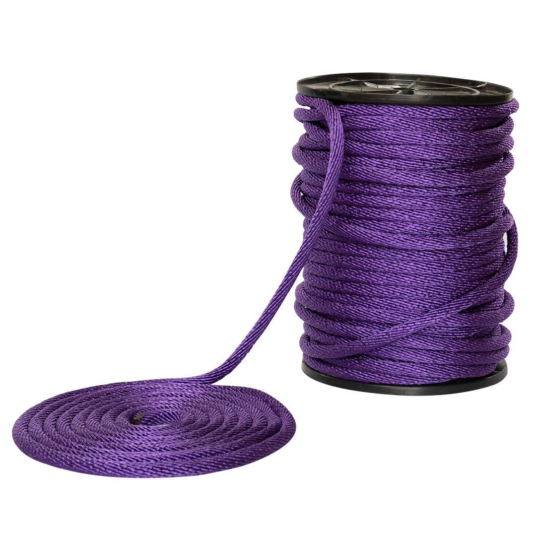 Carrete de 10 kg y rollo de cuerda Derby ST 5/8" Conatex color morado