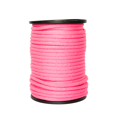Carrete de 10 kg de cuerda Derby ST 5/8" Conatex color rosa